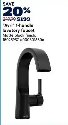 RONA Avri 1-handle lavatory faucet offer