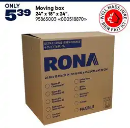 RONA Moving box 24 x 18 x 24 offer