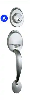 RONA Satin nickel entry handlesets offer