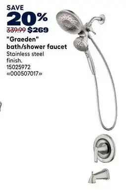 RONA Moen Graeden bath/shower faucet offer