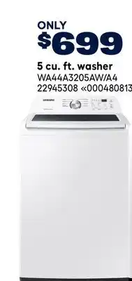 RONA Samsung 5 cu. ft. washer offer