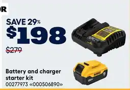 RONA DeWALT Battery and charger starter kit offer