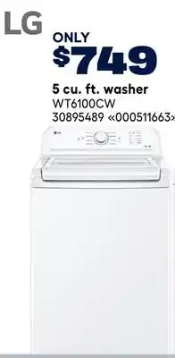RONA LG 5 cu. ft. washer offer