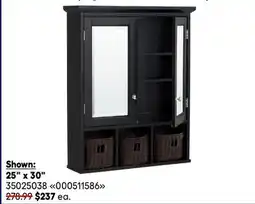 RONA medicine cabinets 25 x 30 offer