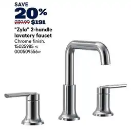 RONA Moen Zyla 2-handle lavatory faucet offer