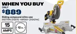 RONA DEWALT Sliding compound mitre saw offer