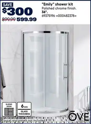 RONA Emily shower kit offer