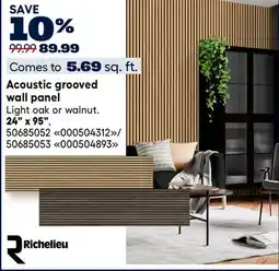 RONA Acoustic grooved wall panel offer