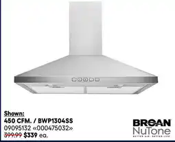 RONA BROAN NUTONE chimney range hoods offer
