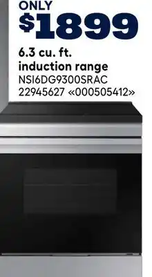 RONA 6.3 cu. ft. induction range offer