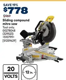 RONA DEWALT Sliding compound mitre saw offer