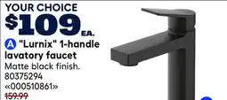 RONA Lurnix 1-handle lavatory faucet offer