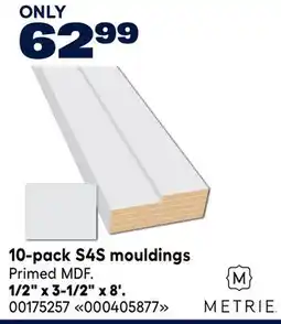 RONA 10-pack S4S mouldings 1/2 x 3-1/2 x 8' offer