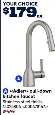 RONA Adler pull-down kitchen faucet offer