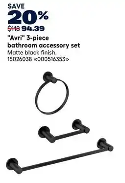 RONA Avri 3-piece bathroom accessory set offer