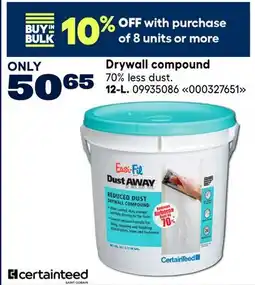 RONA CERTAINTEED Drywall compound, 12-L offer
