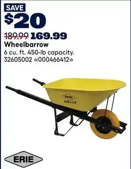 RONA ERIE Wheelbarrow offer