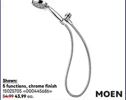 RONA MOEN shower heads and hand showers offer