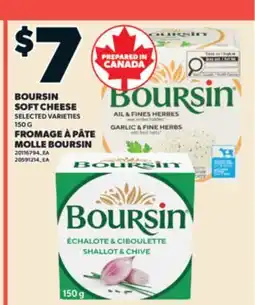 Valu-mart FROMAGE À PÂTE MOLLE BOURSIN offer