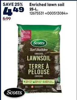 RONA Scotts Enriched lawn soil 25-L offer