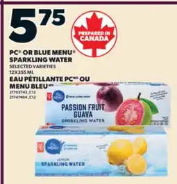 Valu-mart EAU PÉTILLANTE PC OU MENU BLEU offer
