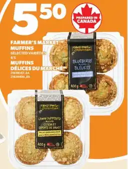 Valu-mart MUFFINS DÉLICES DU MARCHÉ / FARMER'S MARKET MUFFINS, 4'S offer