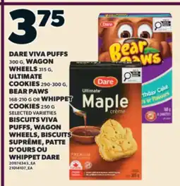 Valu-mart BISCUITS VIVA PUFFS, WAGON WHEELS, BISCUITS SUPRÊME, PATTE D'OURS OU WHIPPET DARE offer