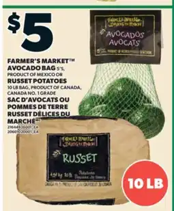Valu-mart SAC D'AVOCATS OU POMMES DE TERRE RUSSET DÉLICES DU MARCHÉ offer