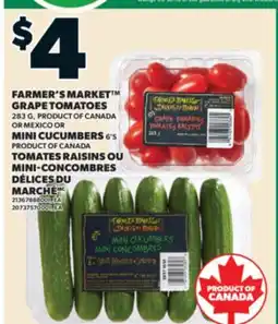 Valu-mart TOMATES RAISINS OU MINI-CONCOMBRES DÉLICES DU MARCHÉ offer