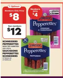 Valu-mart SAUCISSONS PEPPERETTES SCHNEIDERS offer