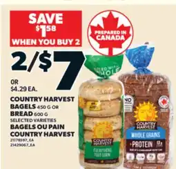 Valu-mart BAGELS OU PAIN COUNTRY HARVEST offer