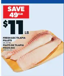 Valu-mart FILETS DE TILAPIA FRAIS ASC offer
