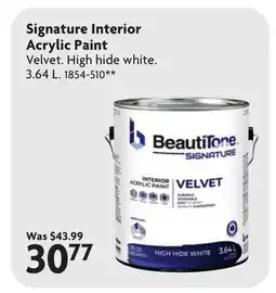 Home Hardware Signature Interior Acrylic Paint offer