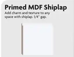 Home Hardware Primed MDF Shiplap offer