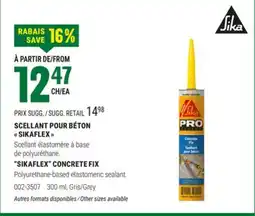 BMR SCELLANT POUR BÉTON SIKAFLEX offer