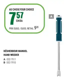 BMR DÉSHERBEUR MANUEL offer