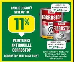 BMR PEINTURES ANTIROUILLE CORROSTOP offer