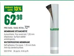 BMR MEMBRANE DÉTANCHÉITÉ offer