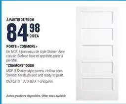 BMR PORTE CONMORE offer