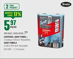 BMR CHIFFONS SHOP TOWEL offer