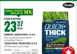 BMR SEMENCE QUICK+THICK 12-0-0 offer