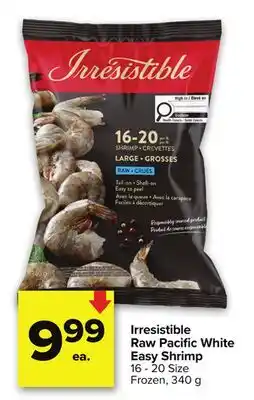 Metro IRRESISTIBLE RAW PACIFIC WHITE EASY SHRIMP offer