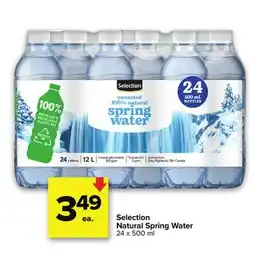 Metro SELECTION NATURAL SPRING WATER offer