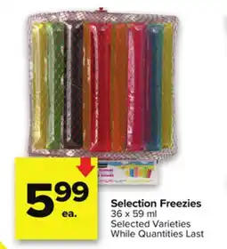 Metro SELECTION FREEZIES offer