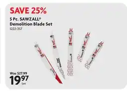 Home Hardware 5 Pc. SAWZALL Demolition Blade Set offer