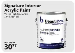 Home Hardware Signature Interior Acrylic Paint offer