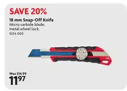 Home Hardware 18 mm Snap-Off Knife offer