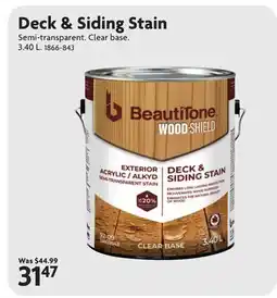 Home Hardware Deck & Siding Stain offer