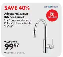 Home Hardware Adessa Pull Down Kitchen Faucet offer
