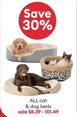 Petsmart ALL cat & dog beds offer